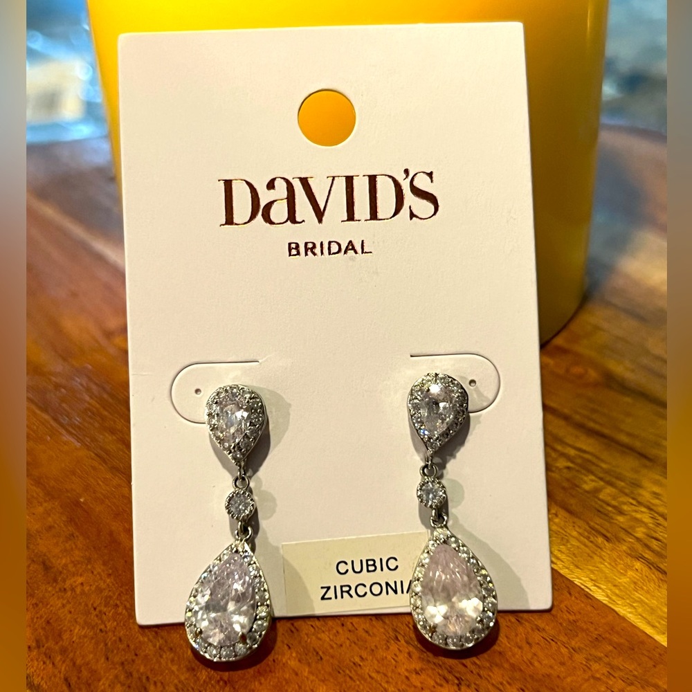 David’s Bridal Silver Earrings